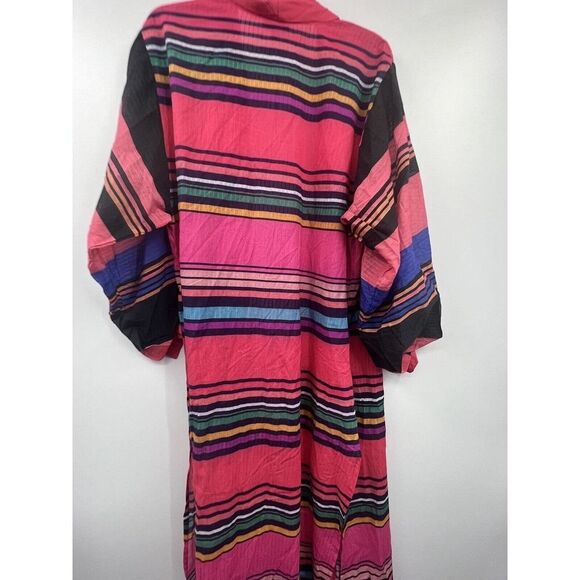 Anthropologie Conditions Apply One Size Striped Colorful Open Front - Picture 6 of 8